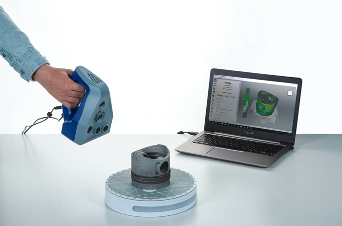 Escáner 3D industrial con precisión metrológica